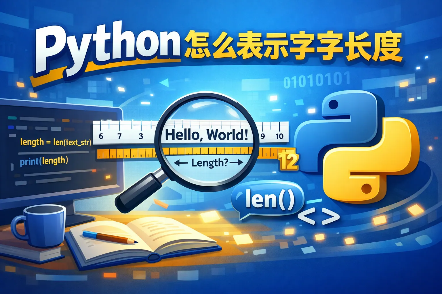 python怎么表示字符长度