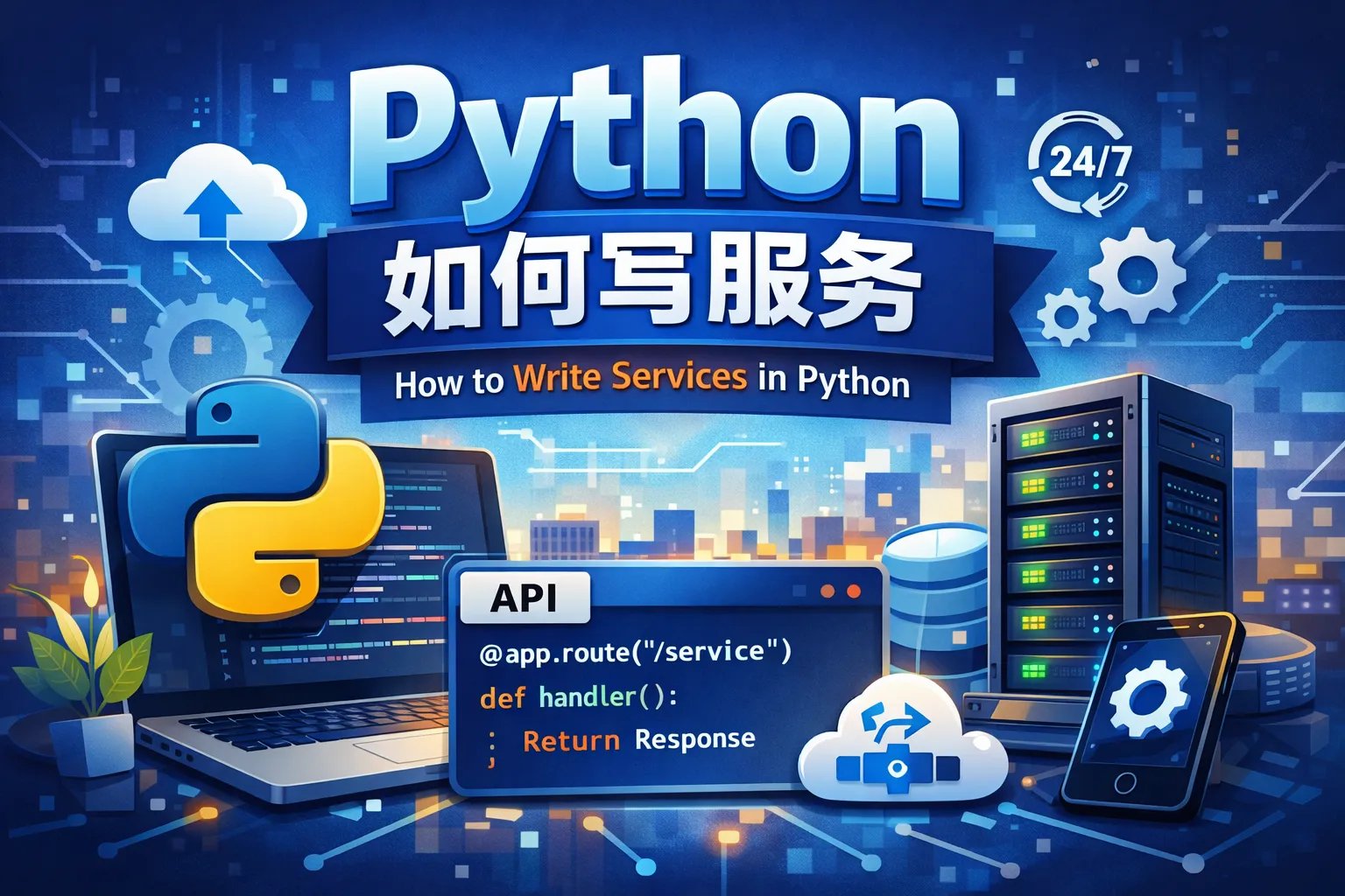 python如何写服务