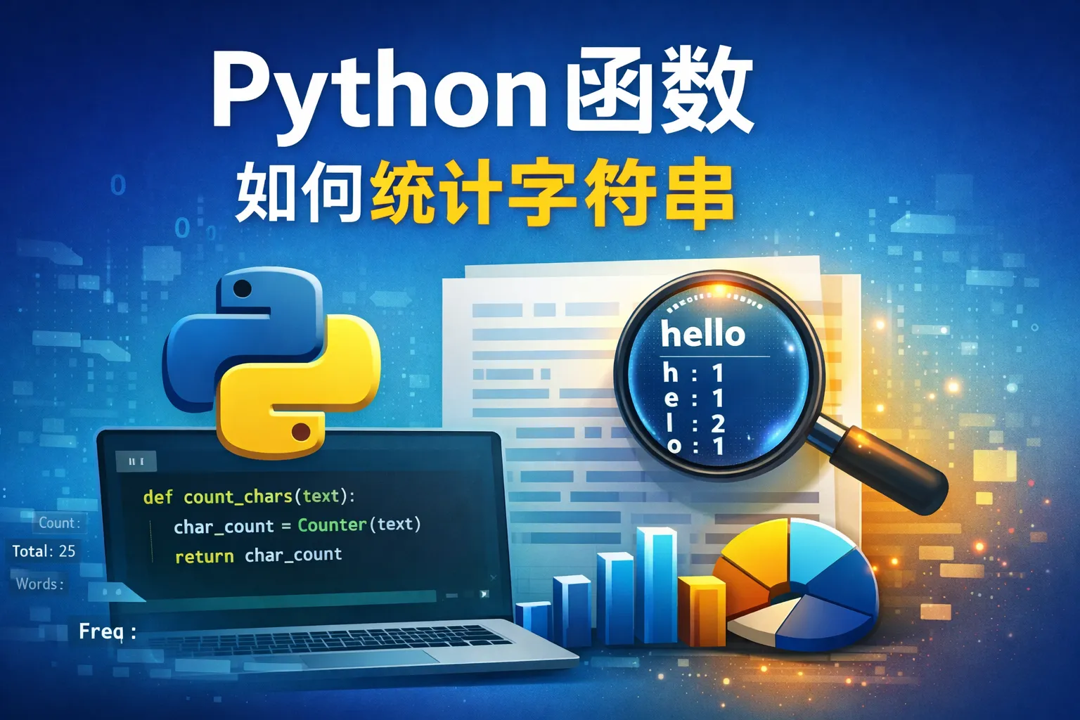 python函数如何统计字符串