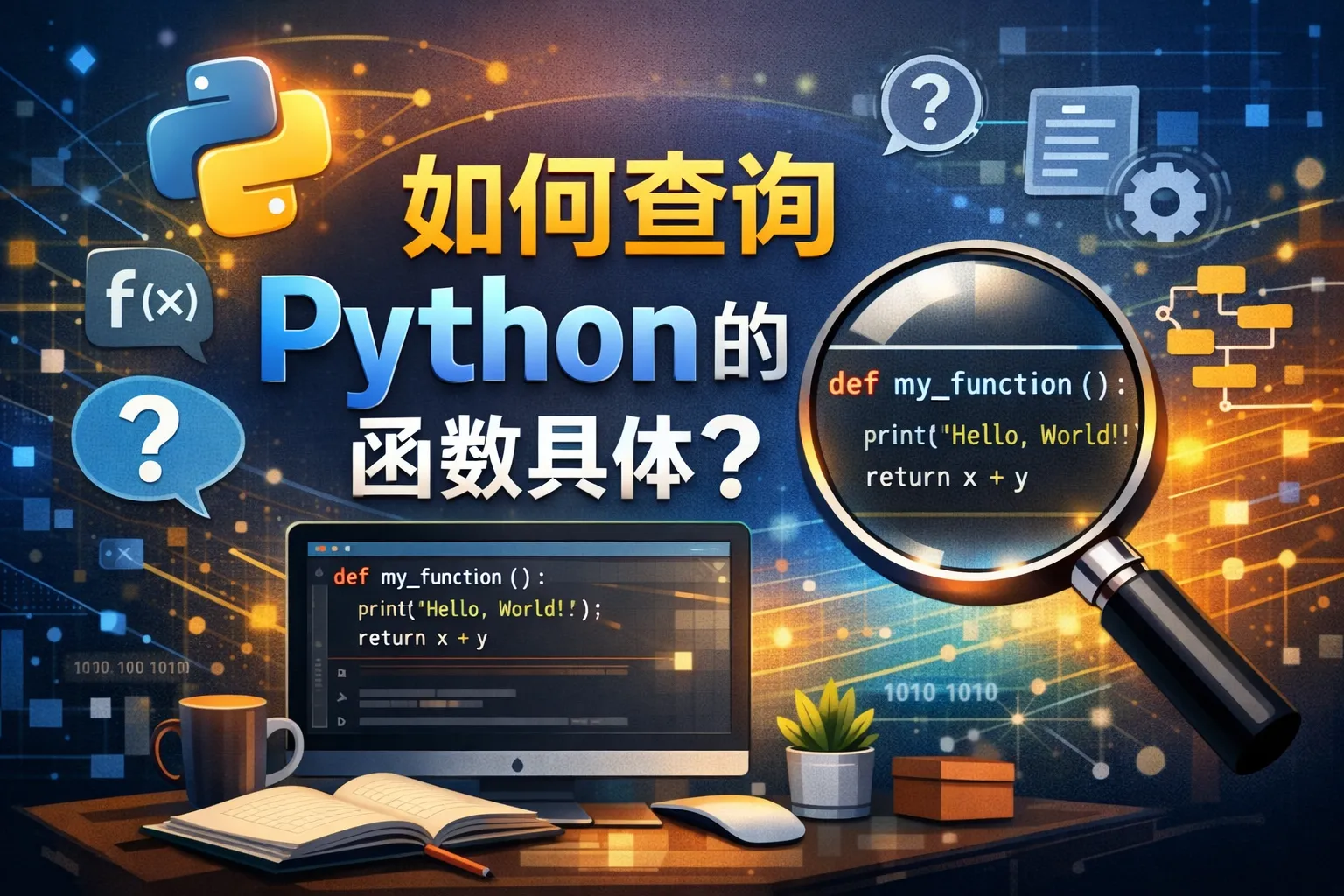 如何查询python的函数具体