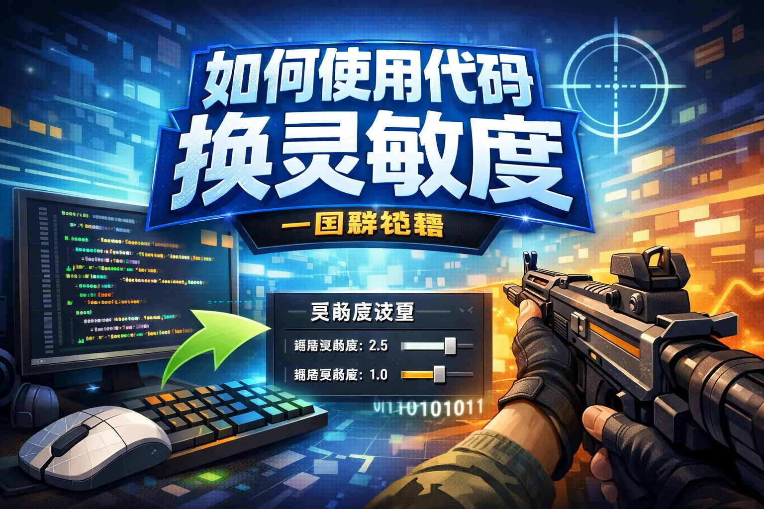 如何使用代码换灵敏度