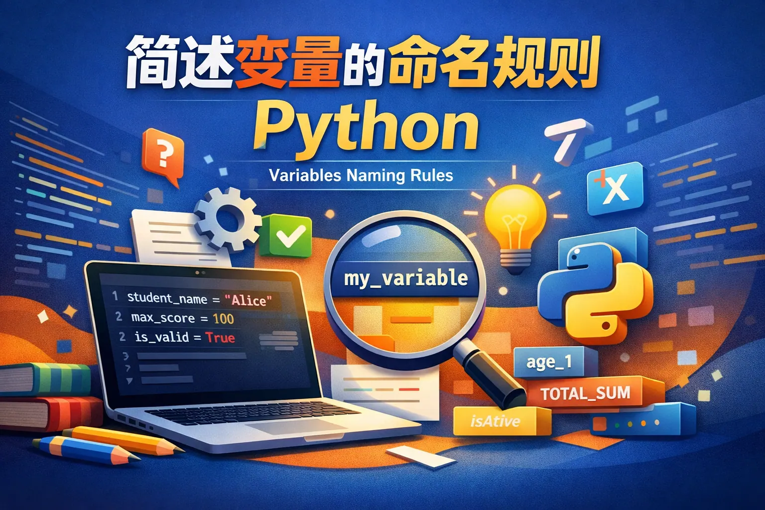 简述变量的命名规则python
