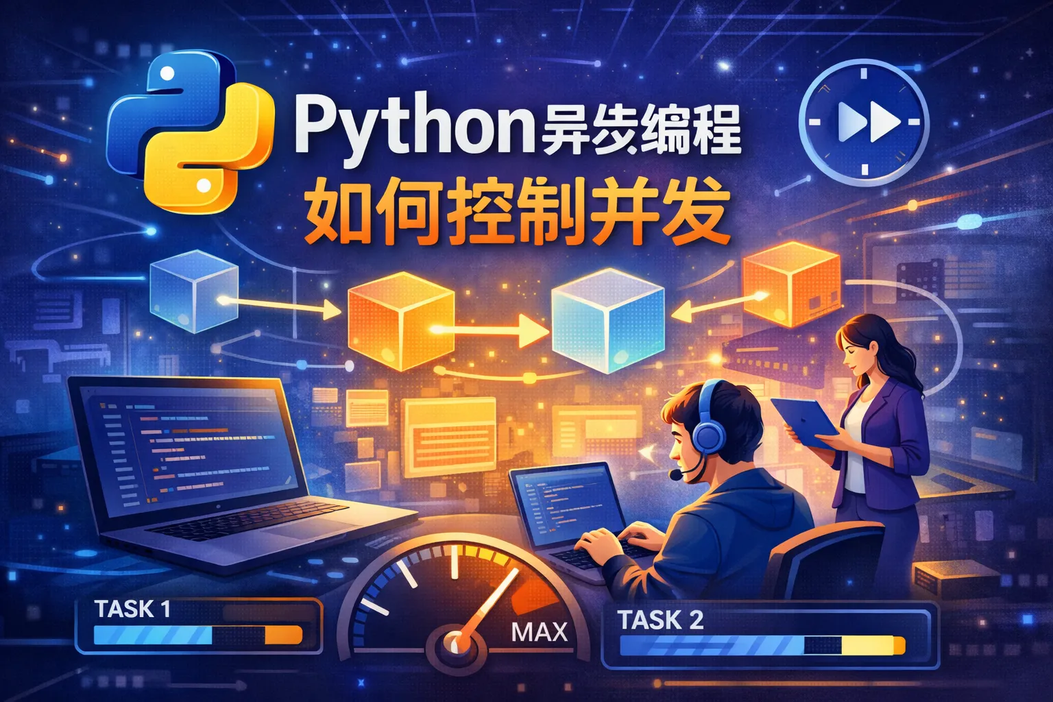 python异步编程如何控制并发