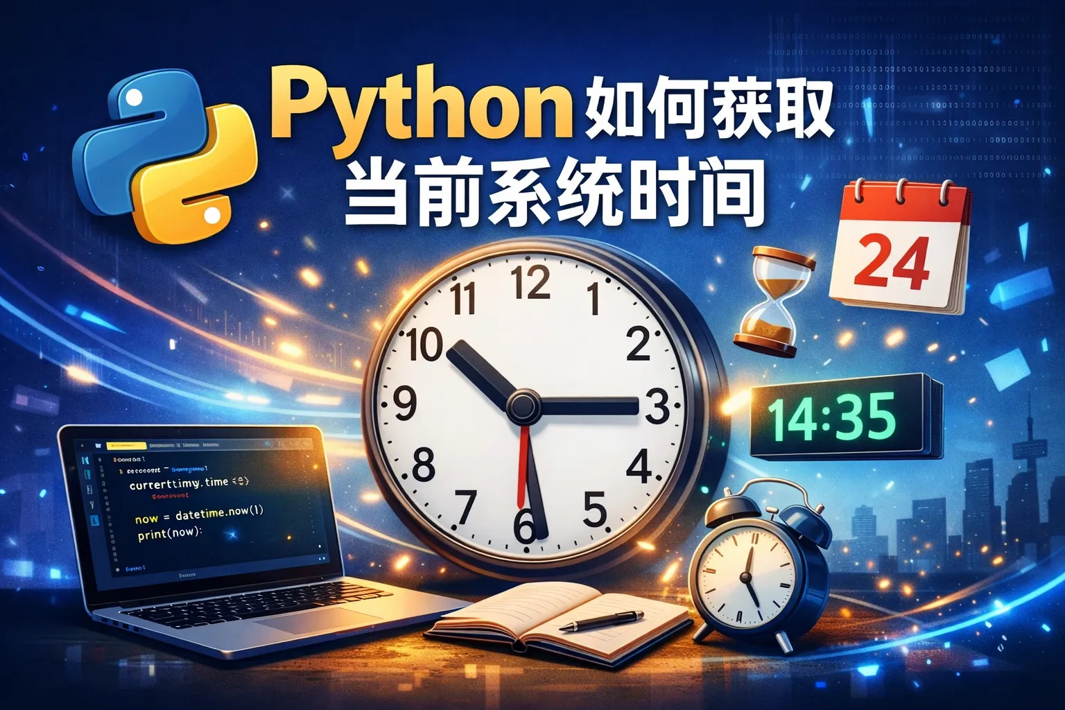 python如何获取当前系统时间