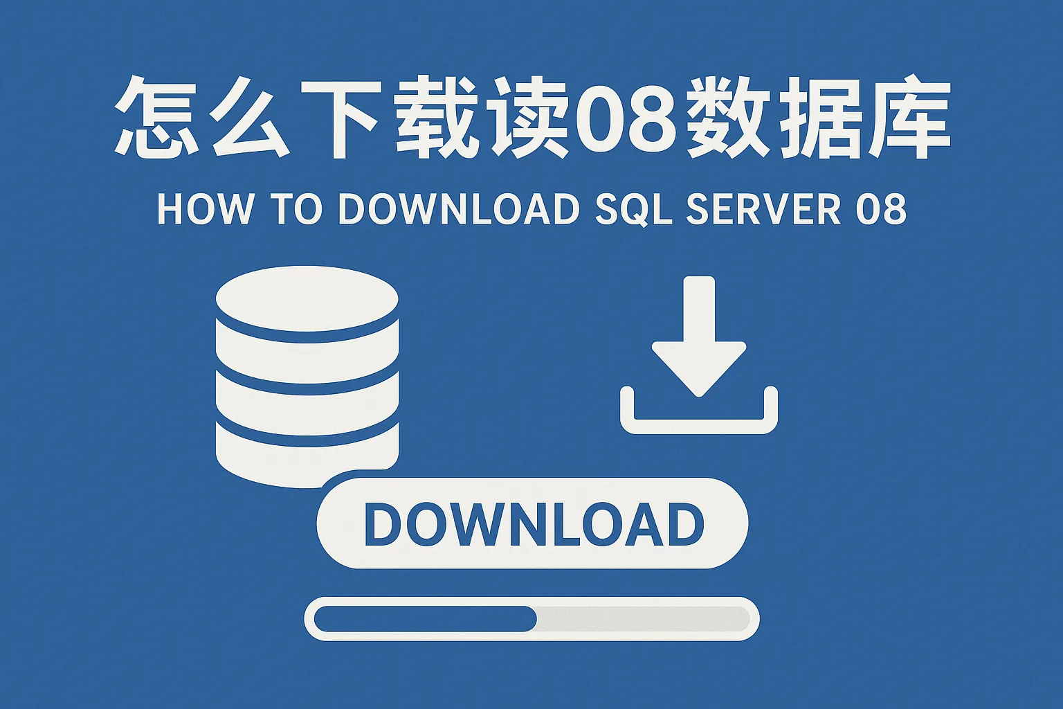 怎么下载08数据库
