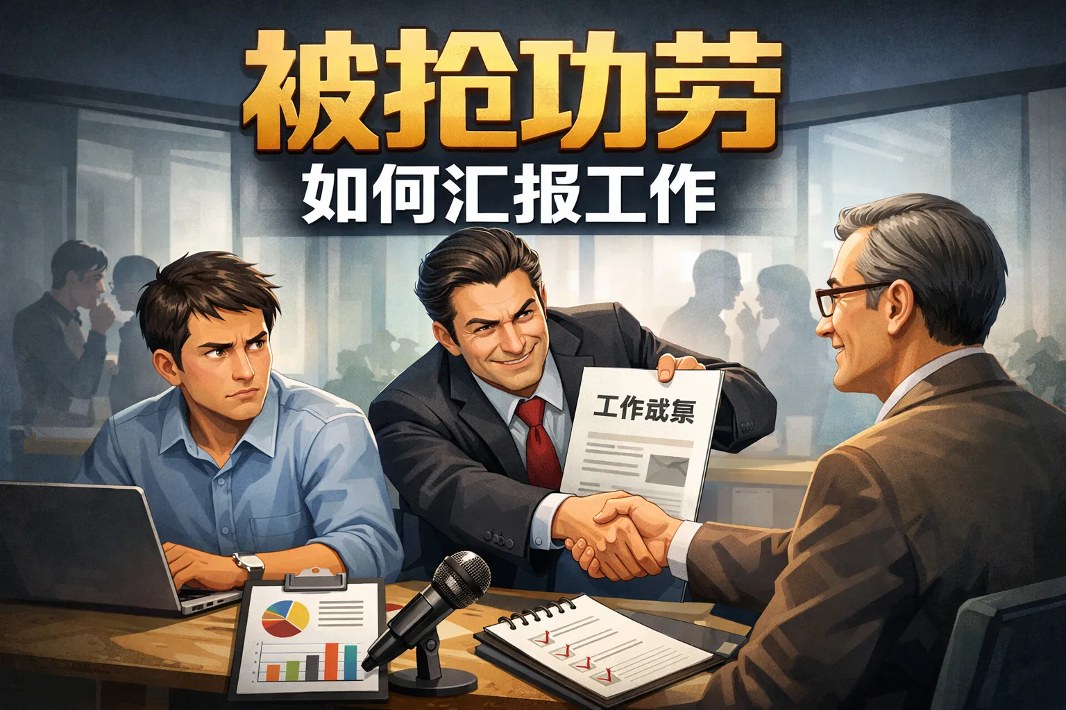 被抢功劳如何汇报工作