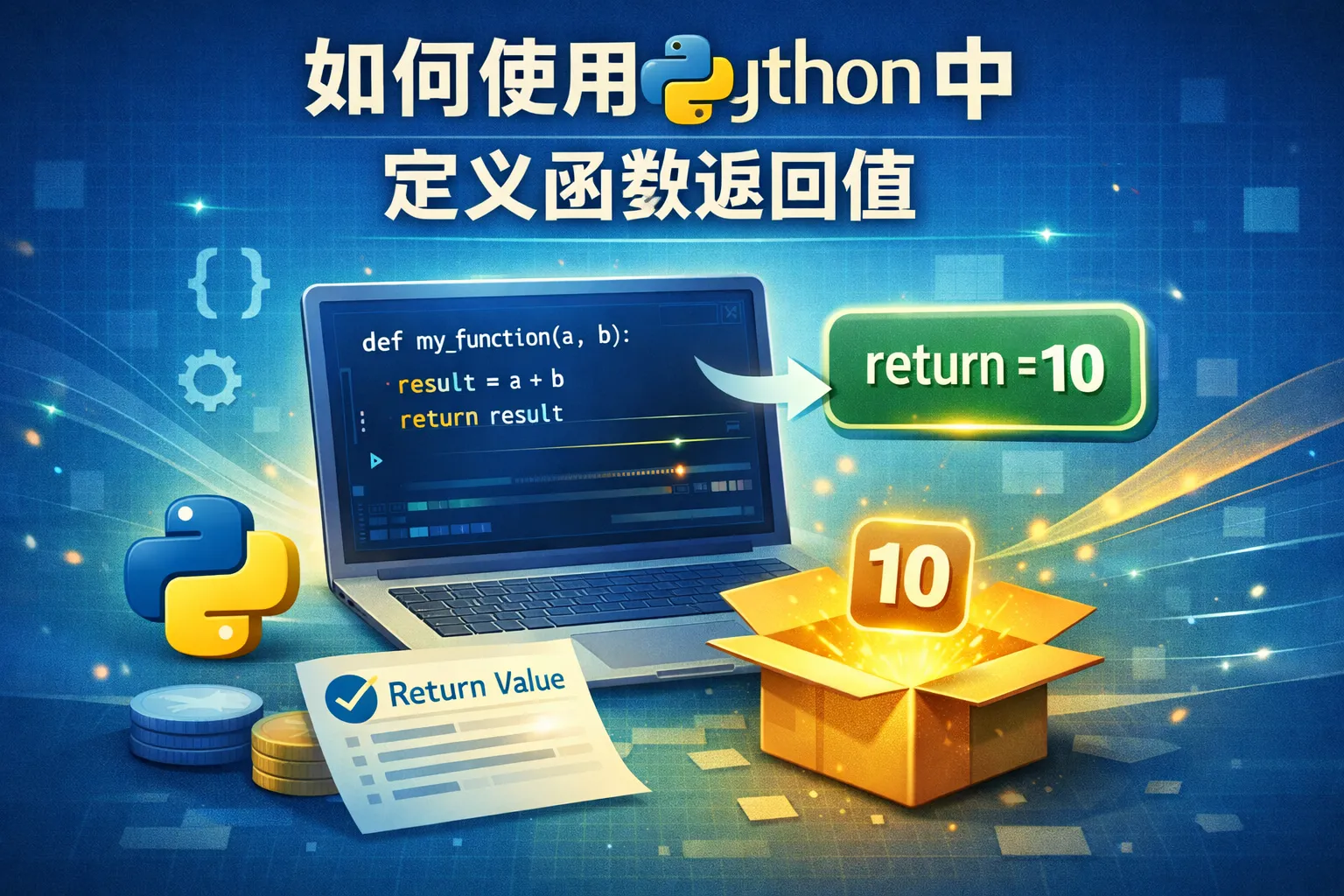 如何使用python中定义函数返回值