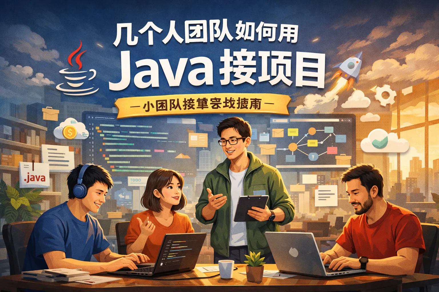 几个人团队如何用java接项目