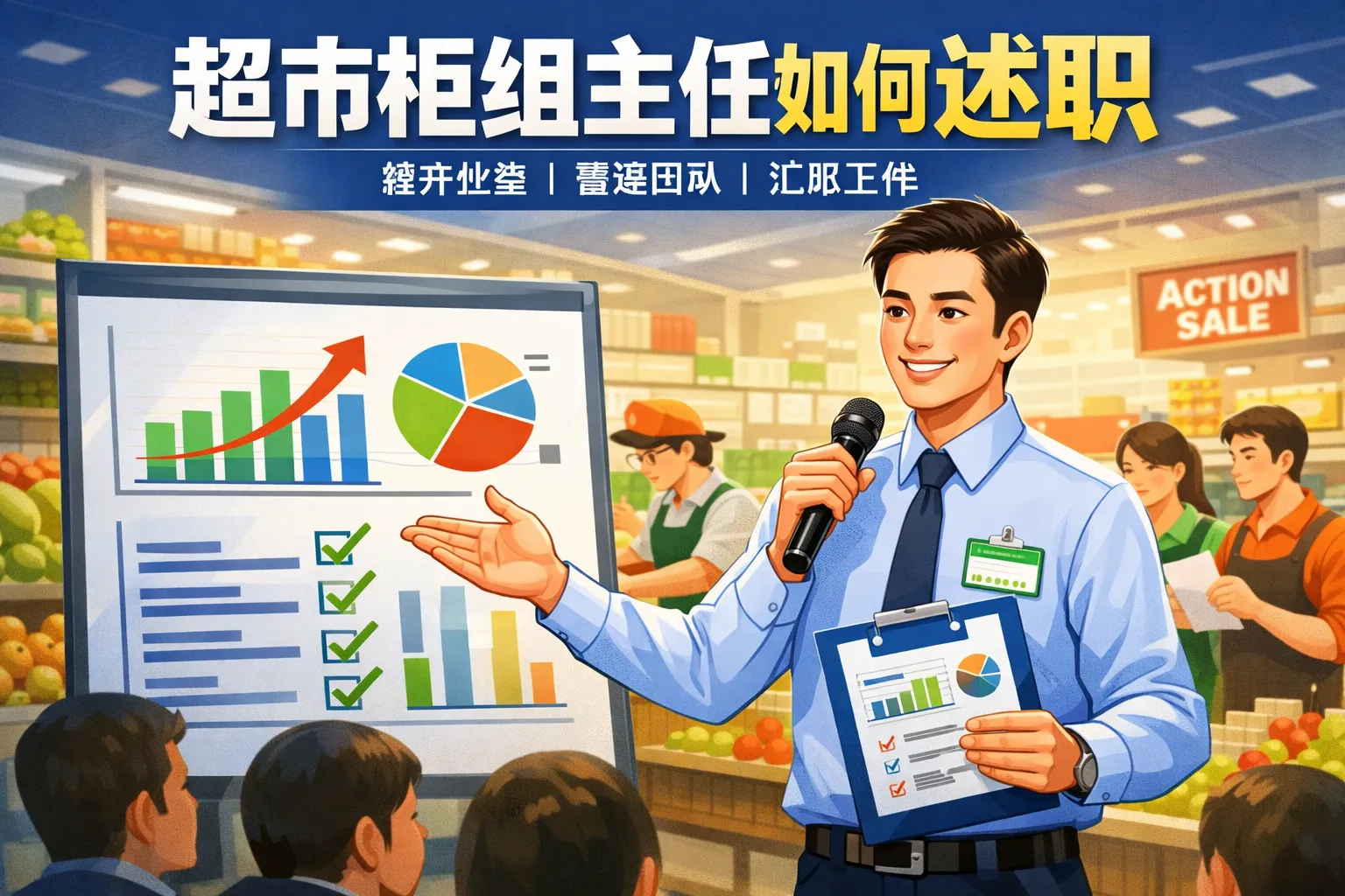 超市柜组主任如何述职