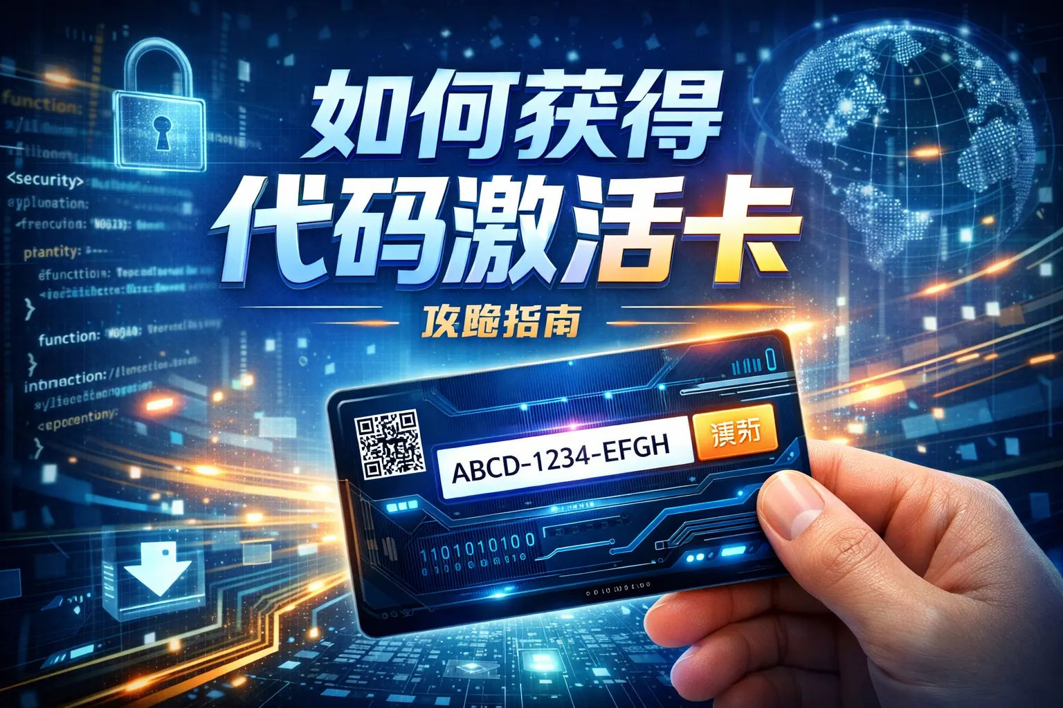 如何获得代码激活卡