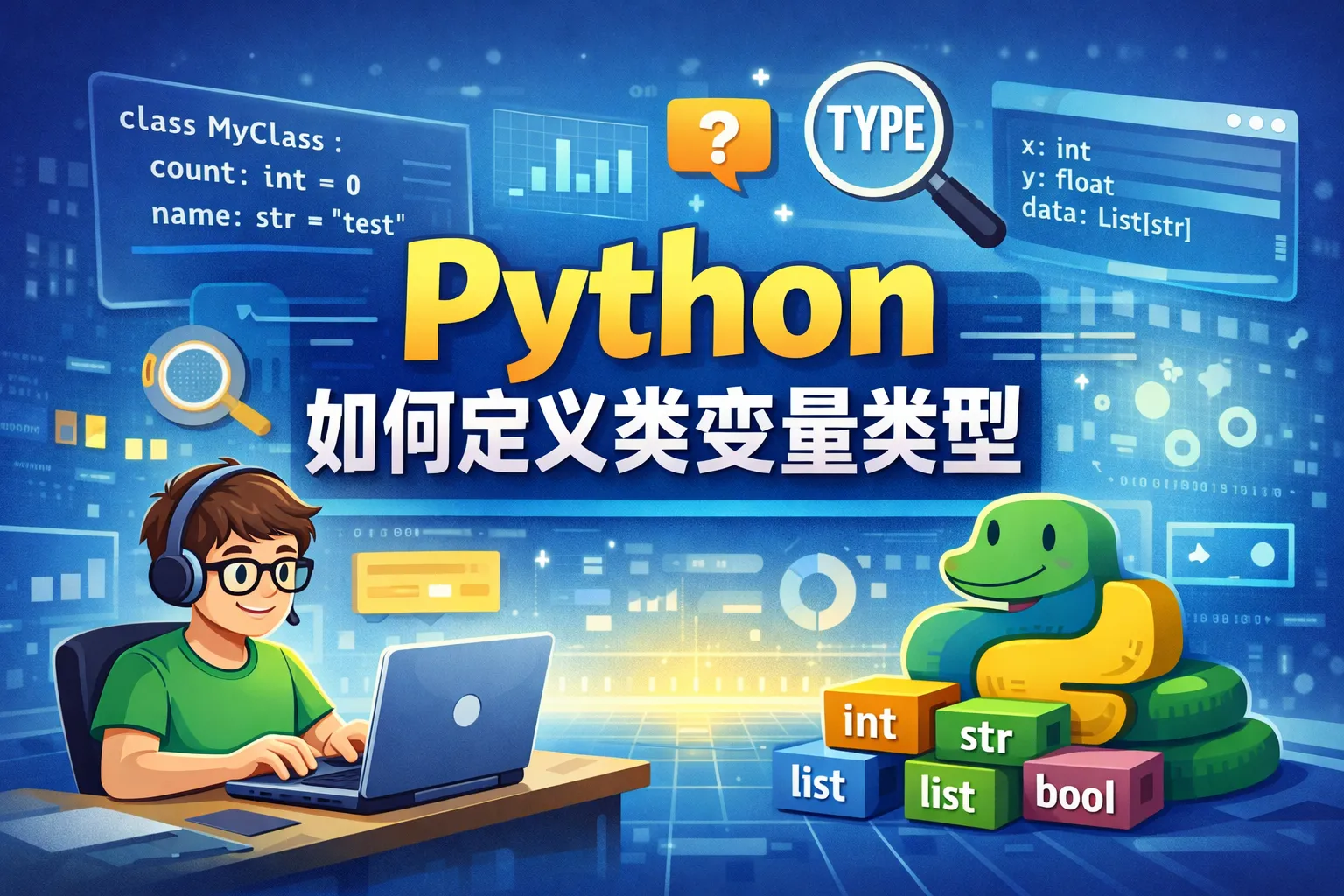 python如何定义类变量类型