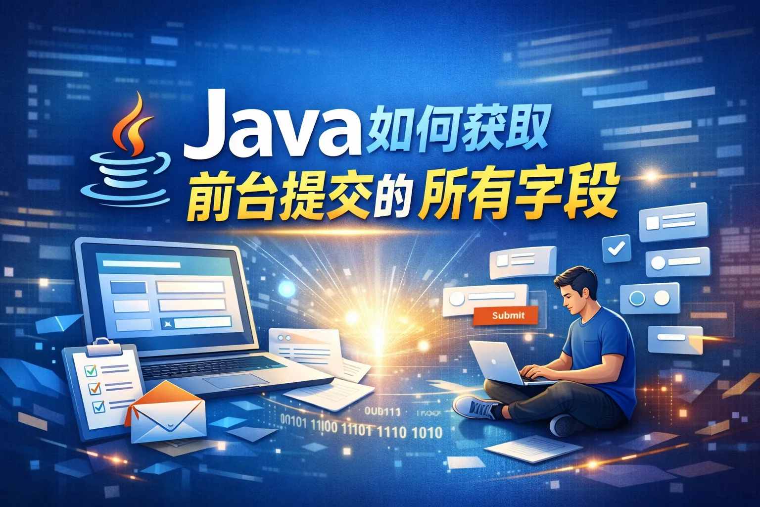 java如何获取前台提交的所以字段