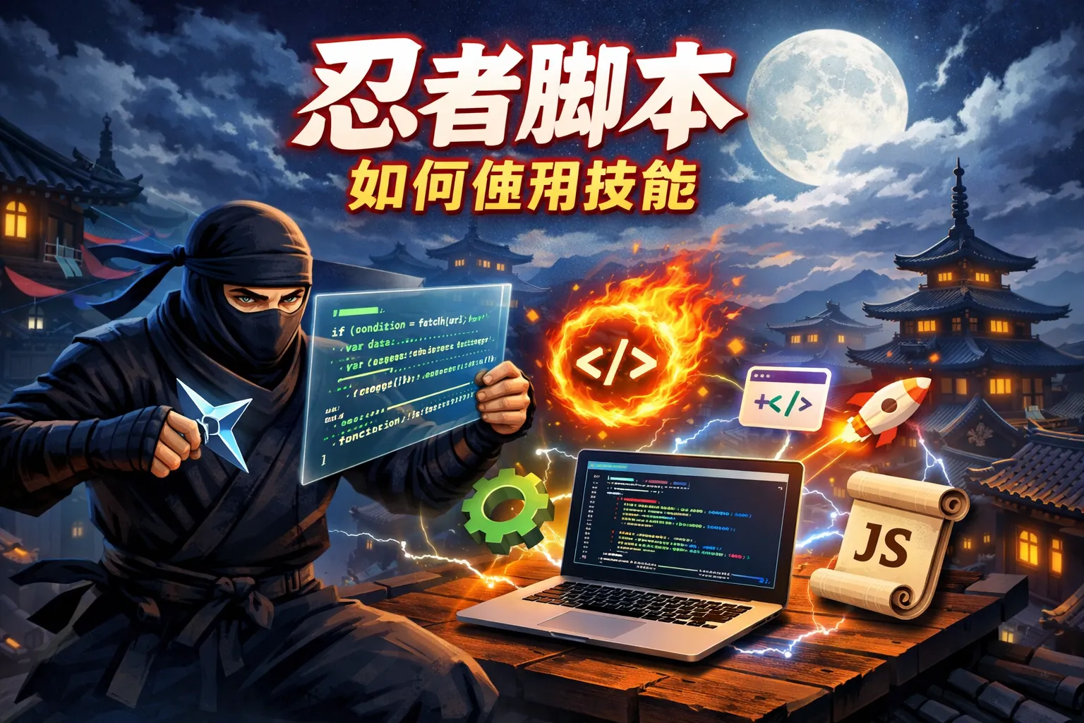 忍者脚本如何使用技能