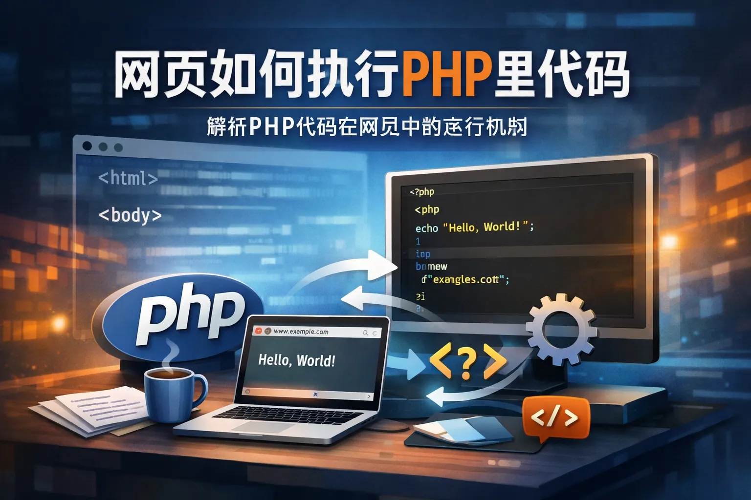 网页如何执行php里的代码