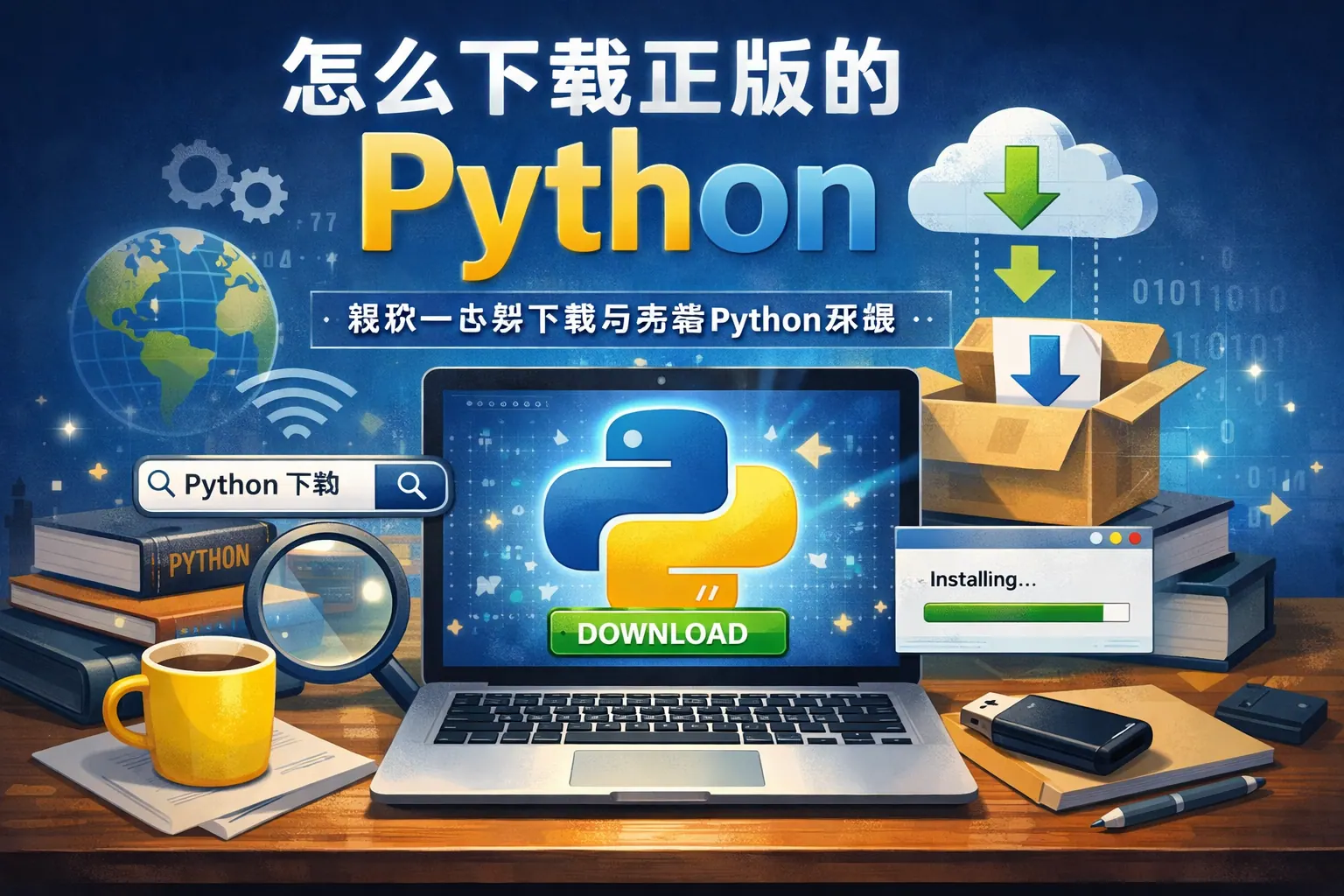 怎么下载正版的python