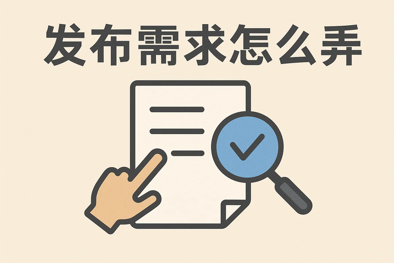 发布需求匹配怎么弄