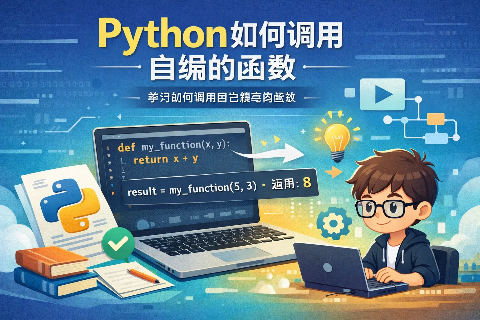 python如何调用自编的函数