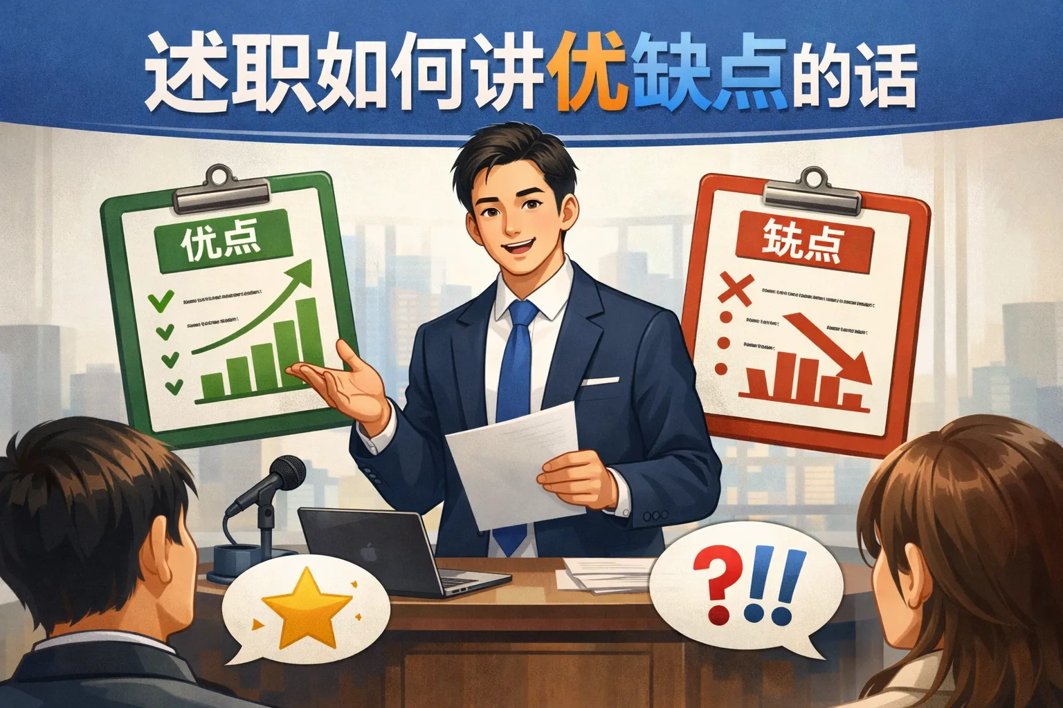 述职如何讲优缺点的话