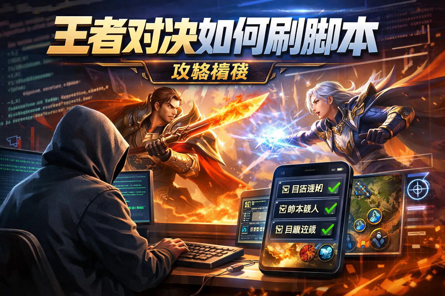 王者对决如何刷脚本