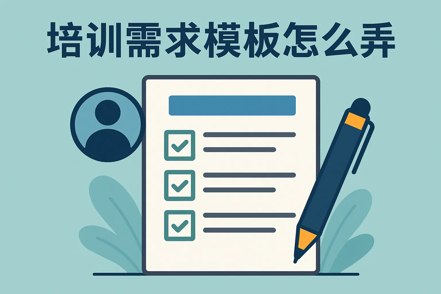 培训需求模板怎么弄好