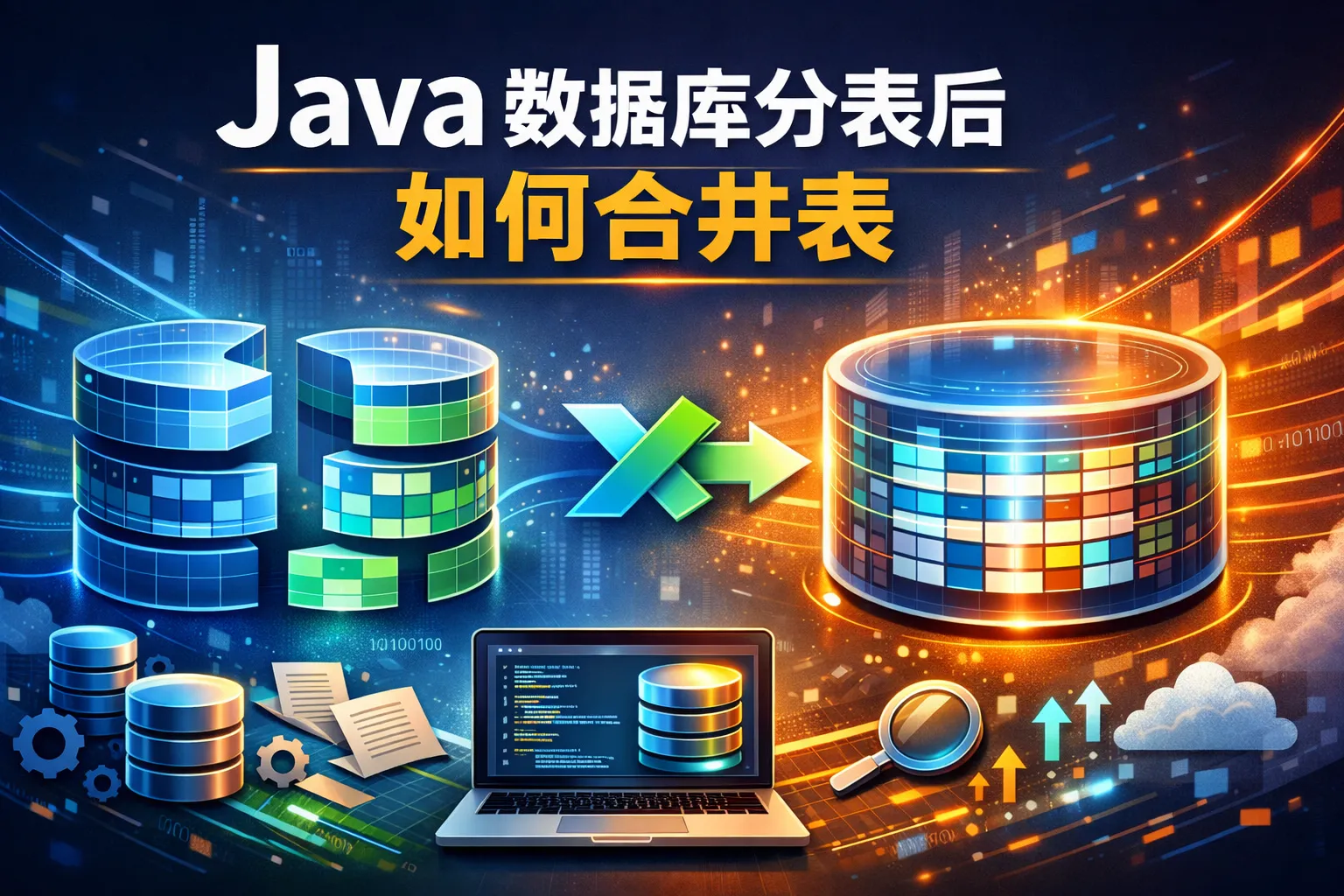 java数据库分表后如何合并表