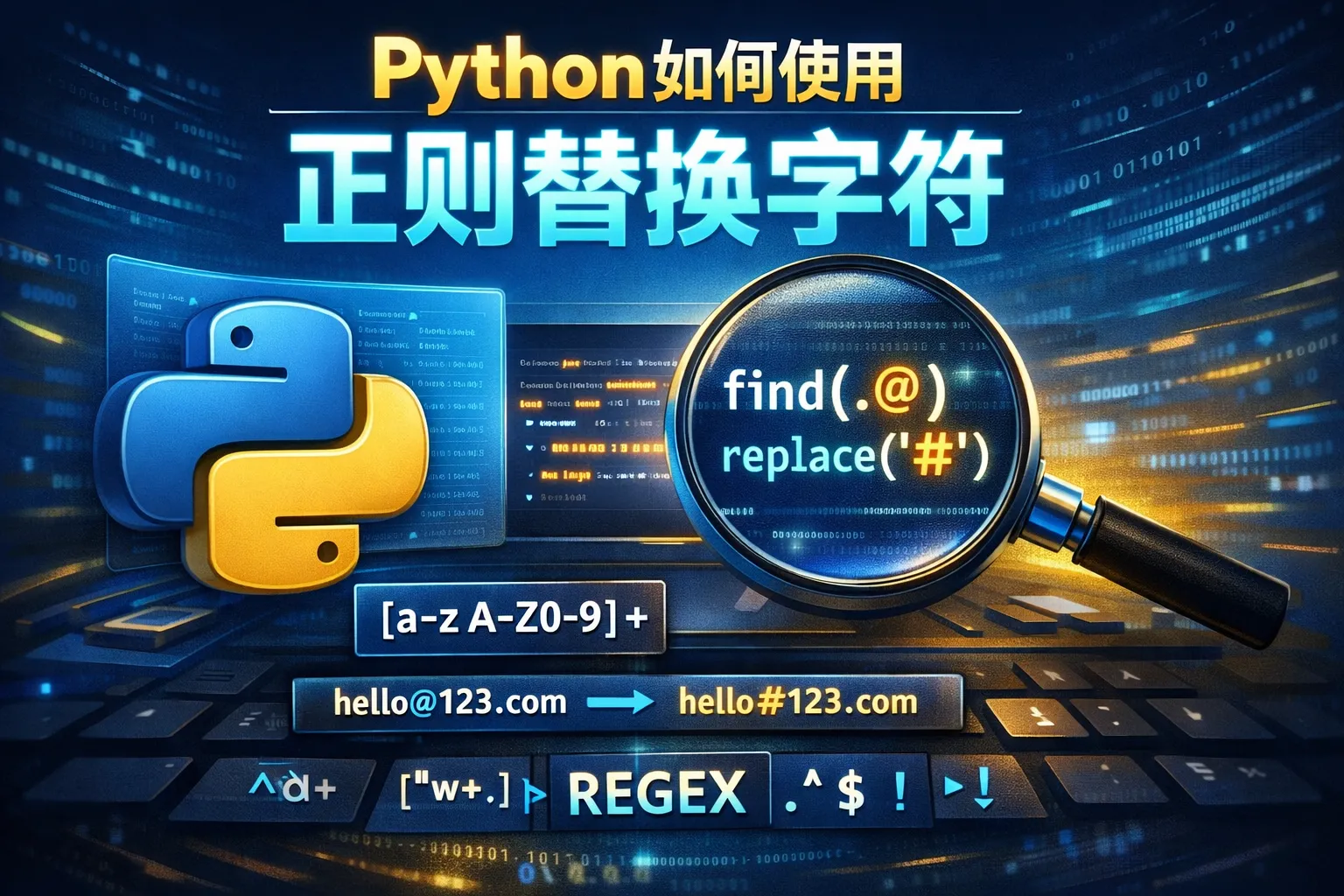 python如何使用正则替换字符