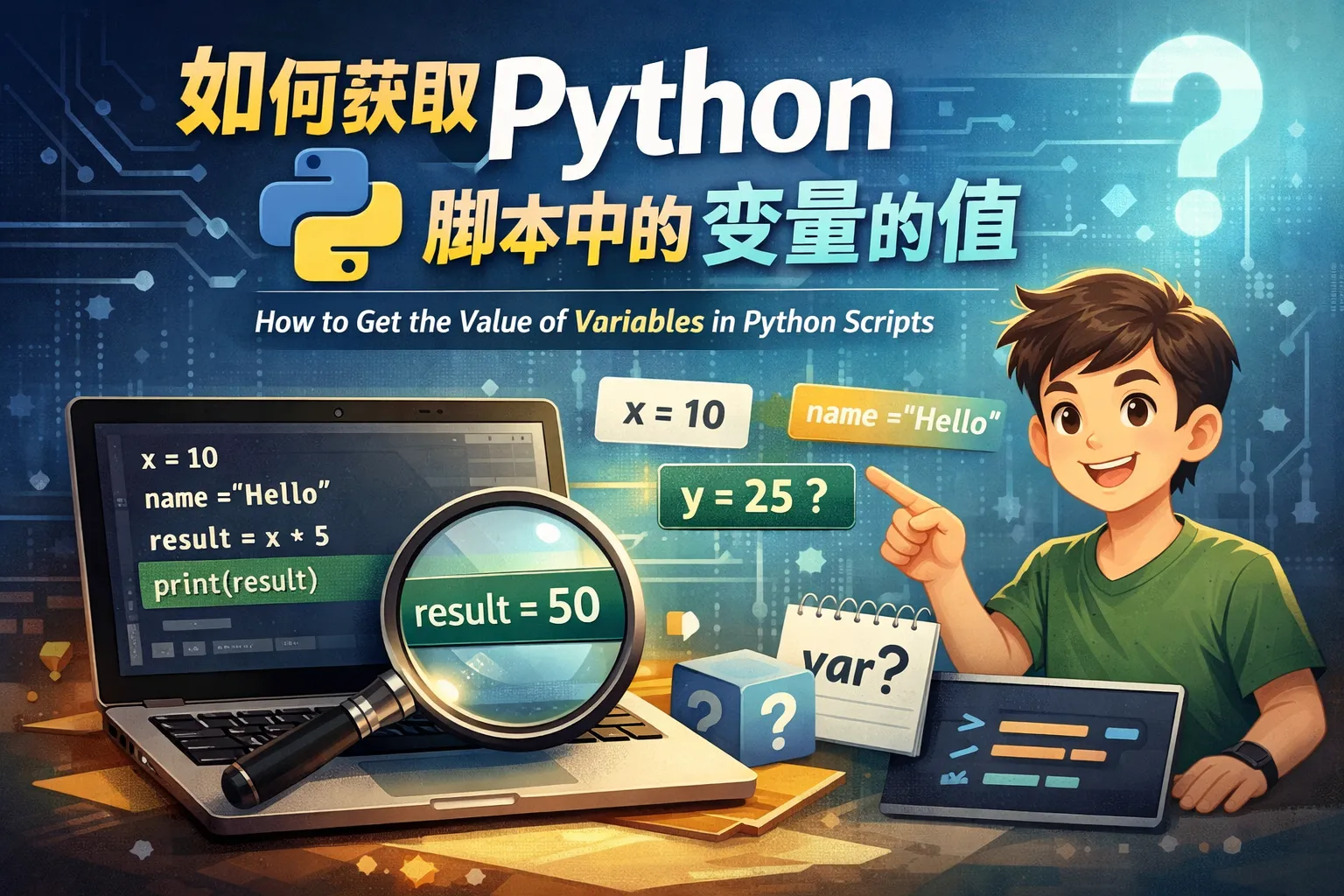 如何获取python脚本中的变量的值