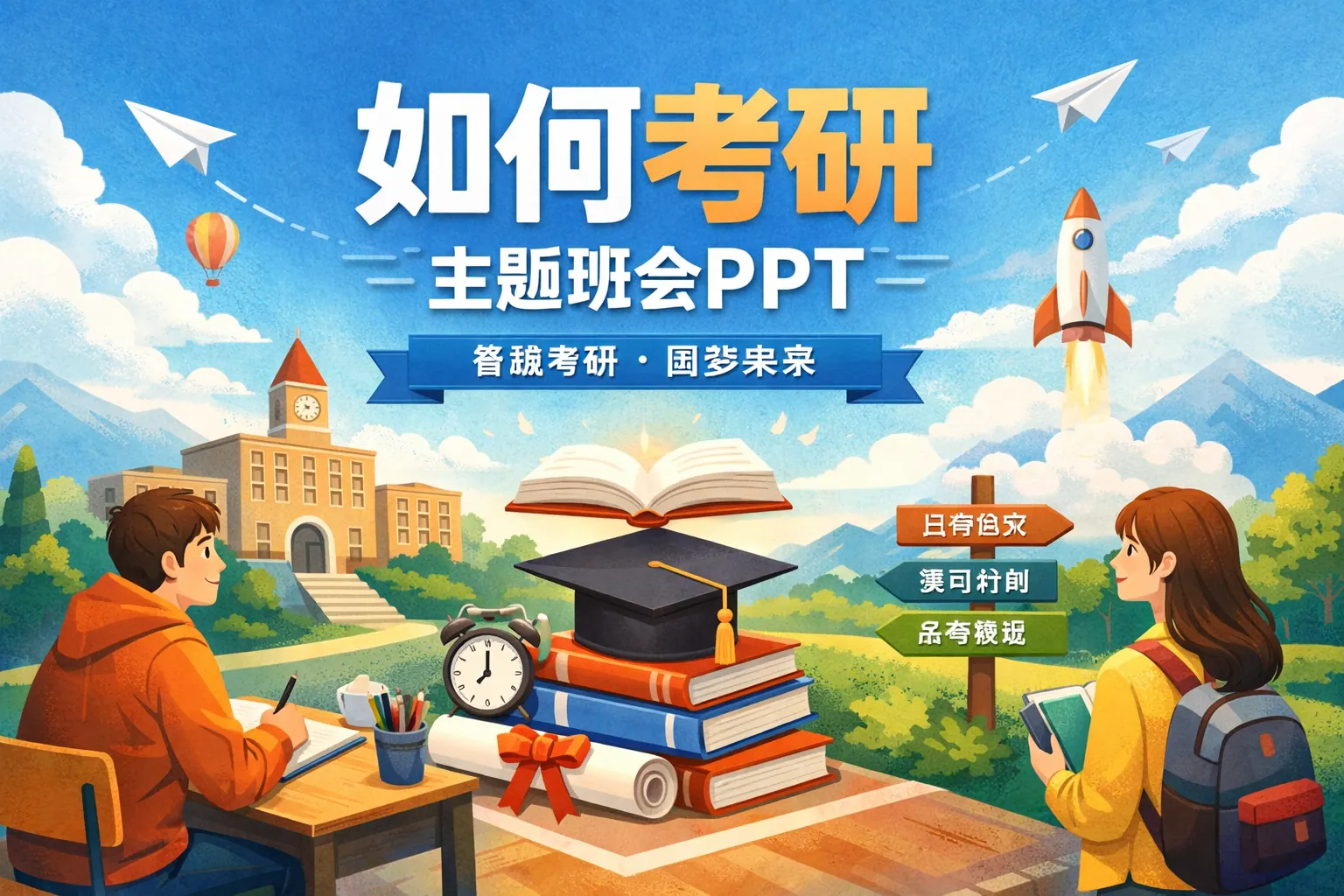 如何考研主题班会ppt