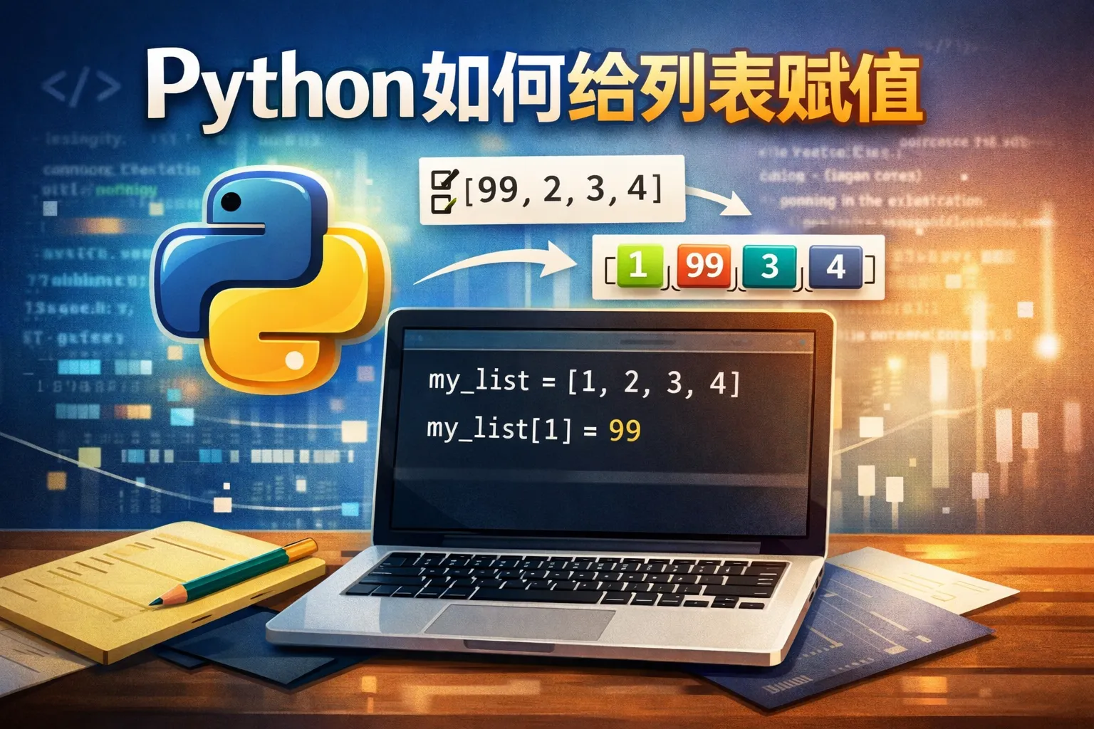 python如何给列表赋值