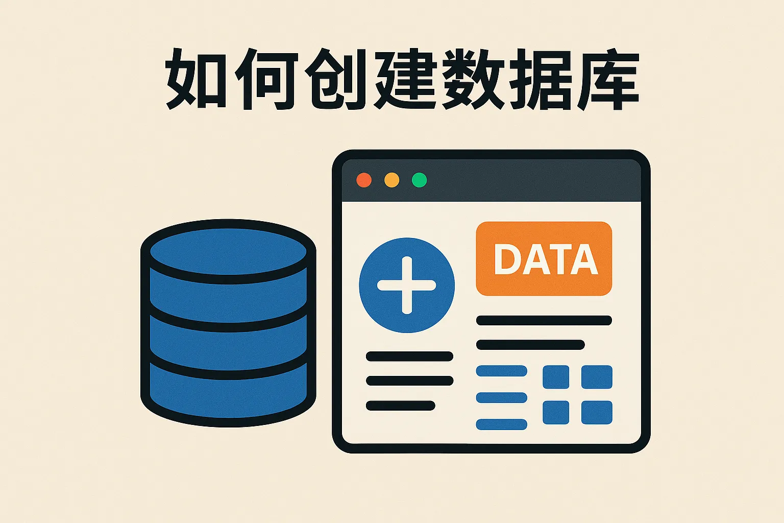 data数据库怎么创建数据库