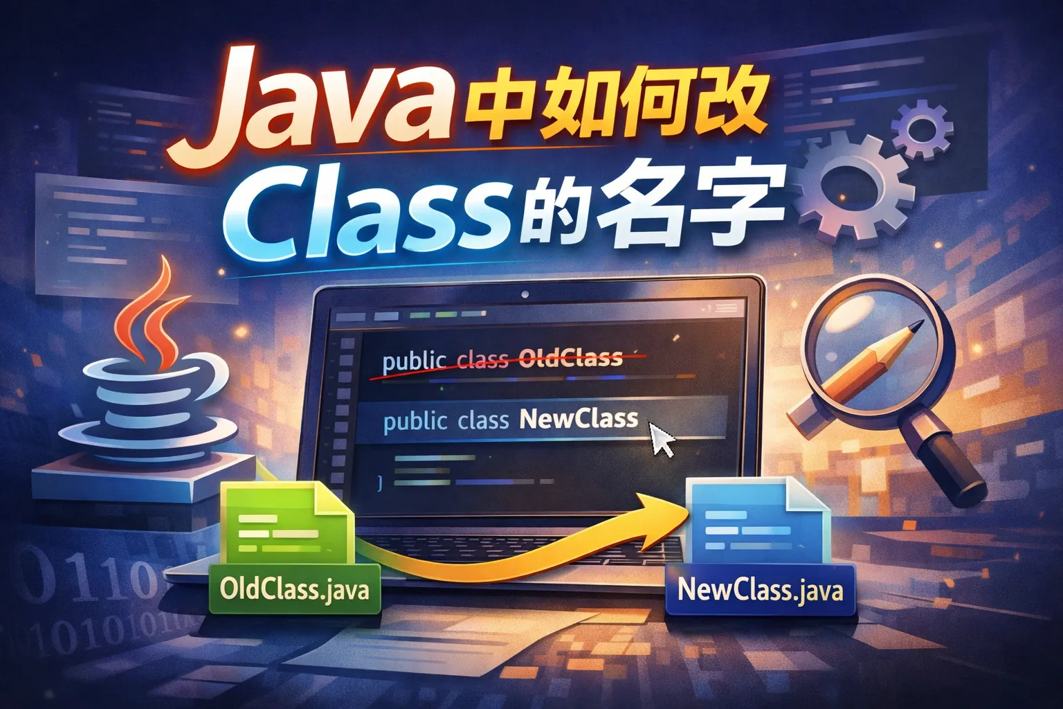 java中如何改class的名字