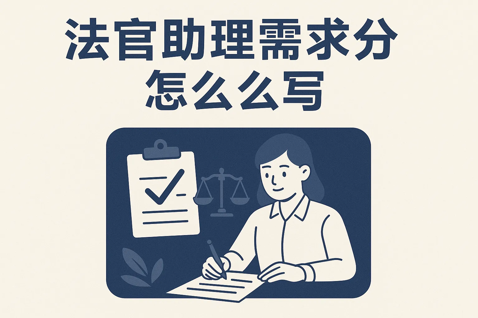 法官助理需求分析怎么写