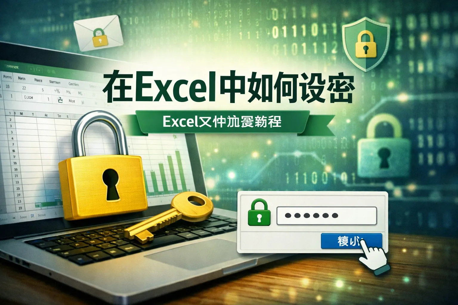 在excel中如何设密