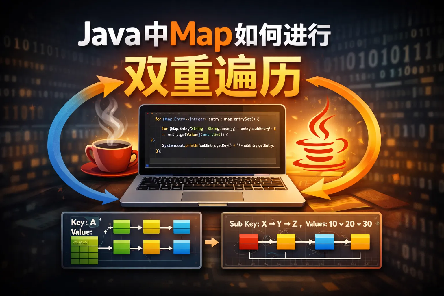 java中map如何进行双重遍历