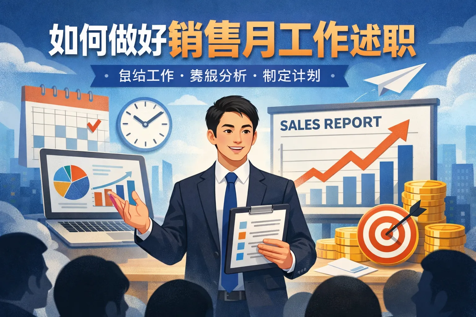 如何做好销售月工作述职