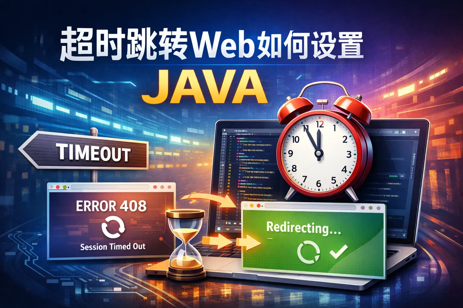 超时跳转web如何设置 java