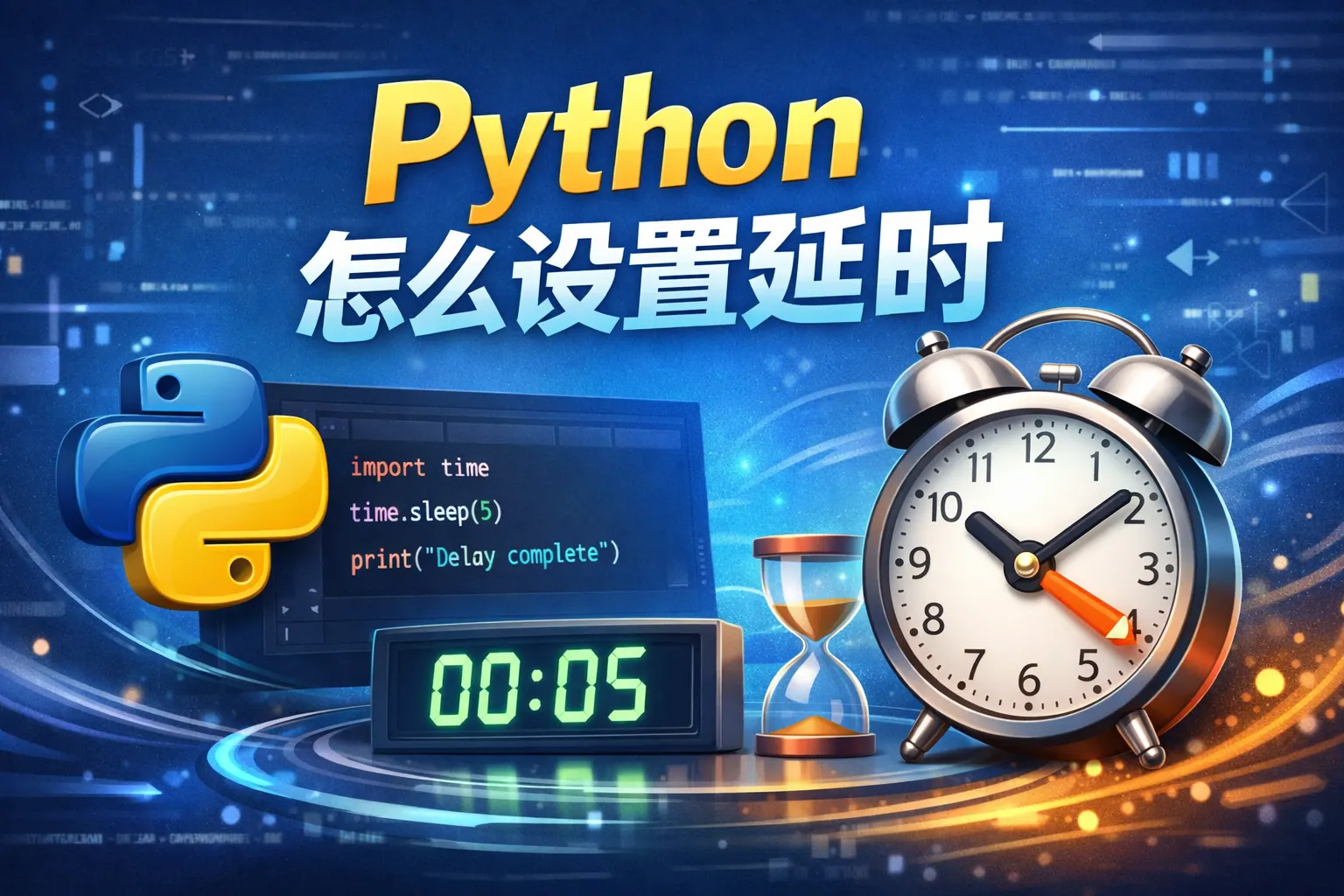 python 怎么设置延时