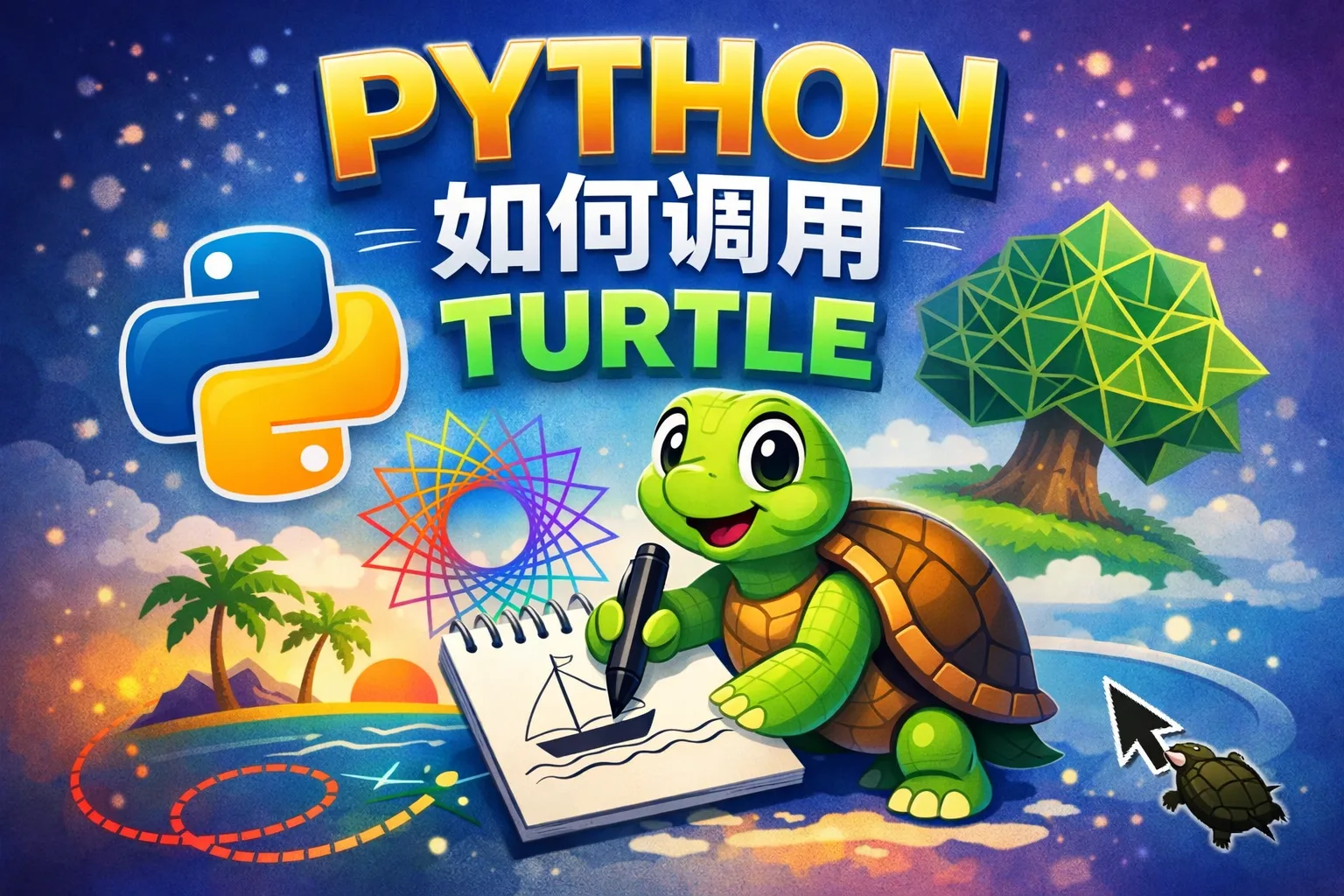 python如何调用turtle