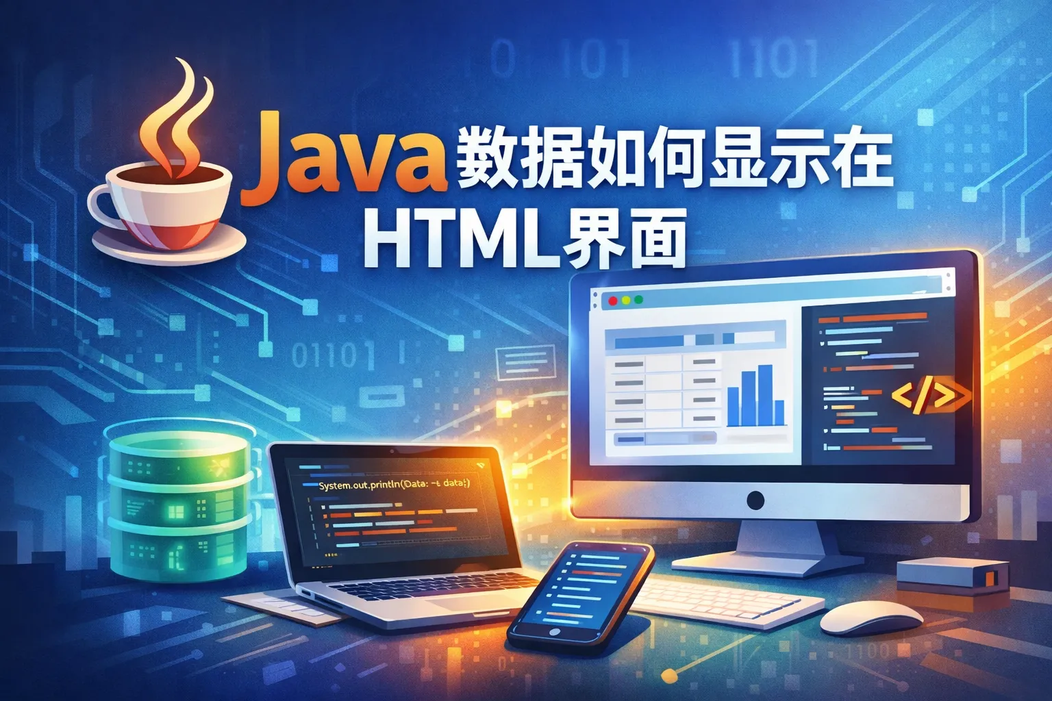 java数据如何显示在HTML界面