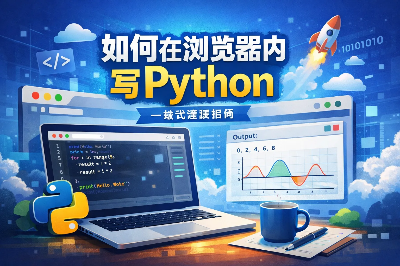 如何在浏览器内写python