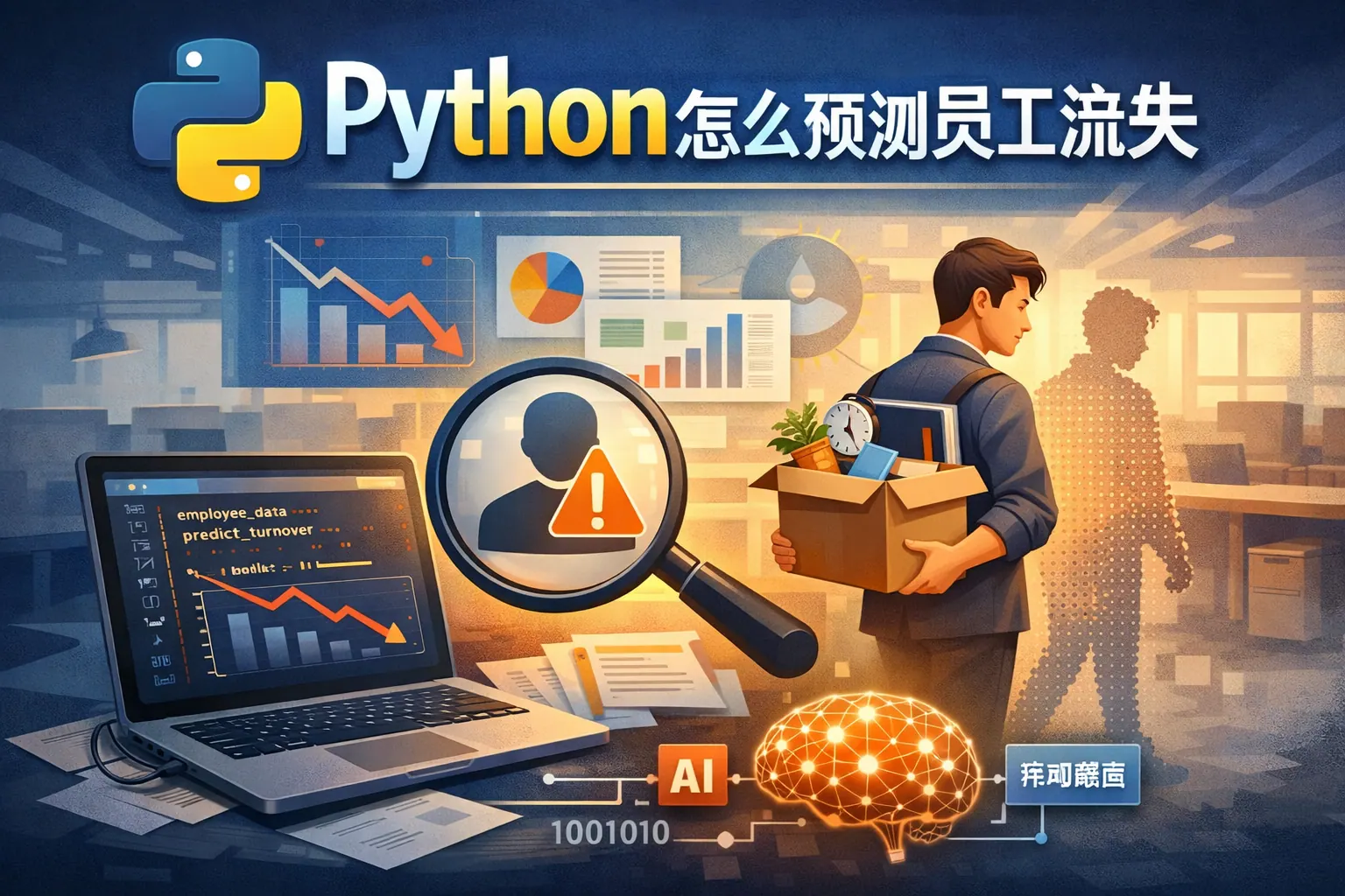 python怎么预测员工流失