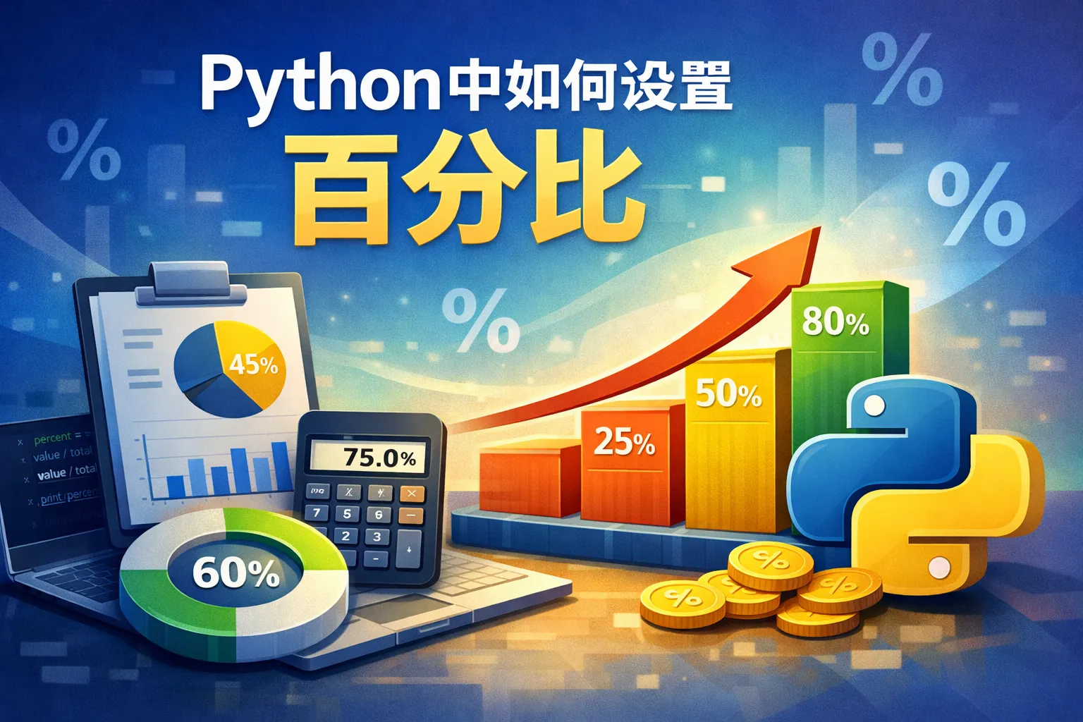 python中如何设置百分比