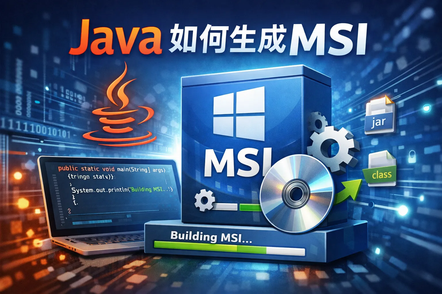 java如何生成msi