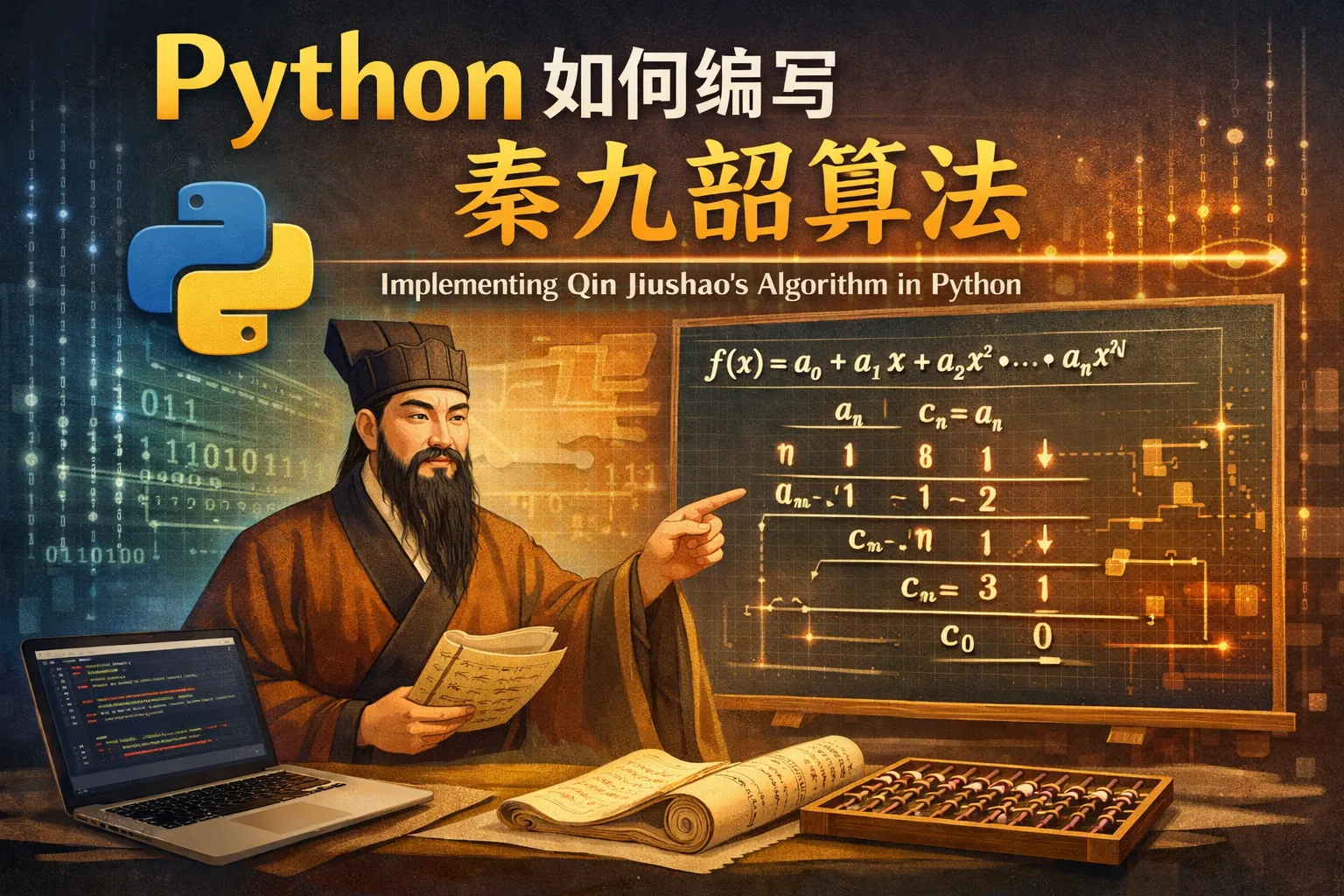 python如何编写秦九韶算法