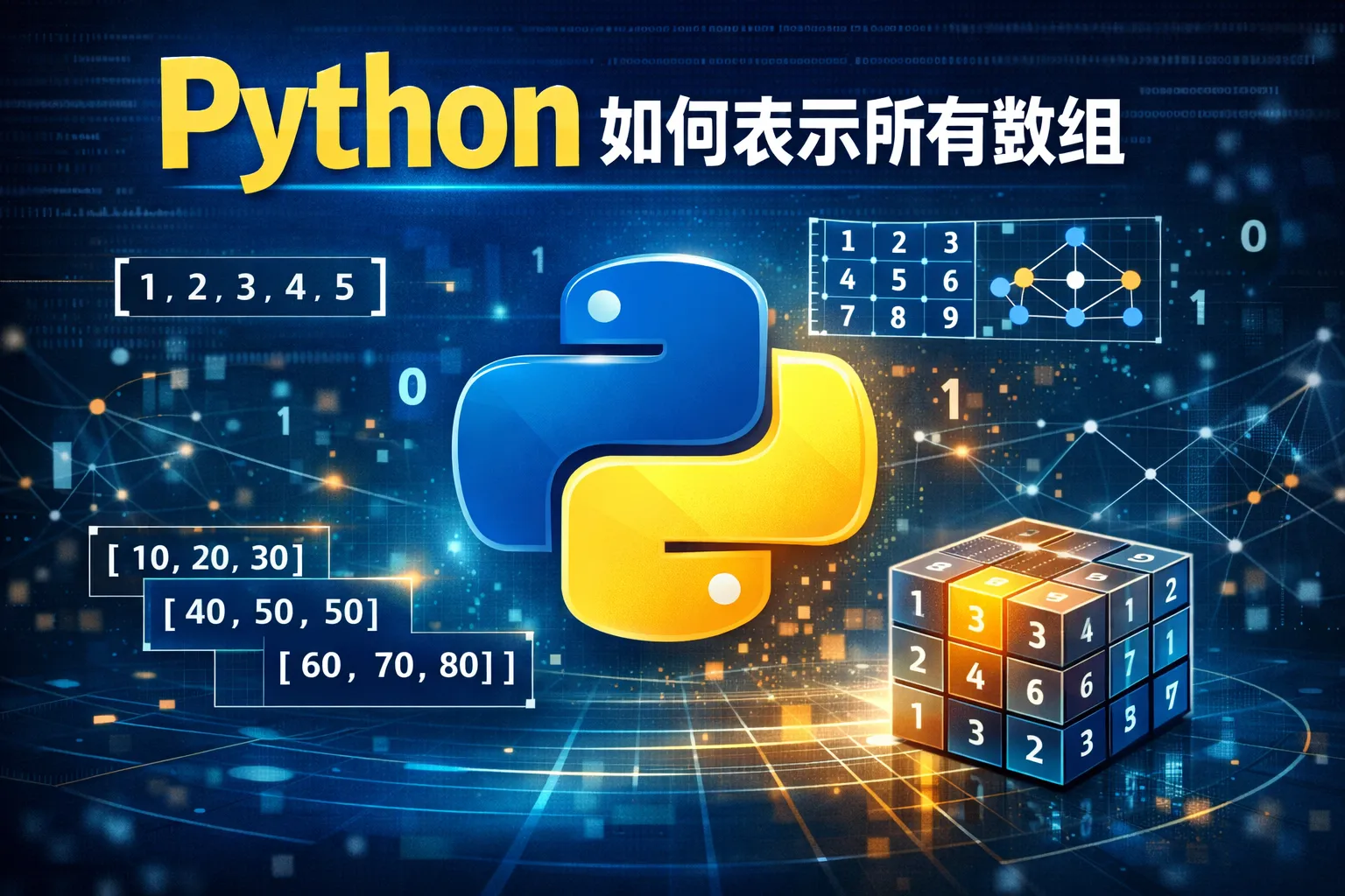 python如何表示所有数组