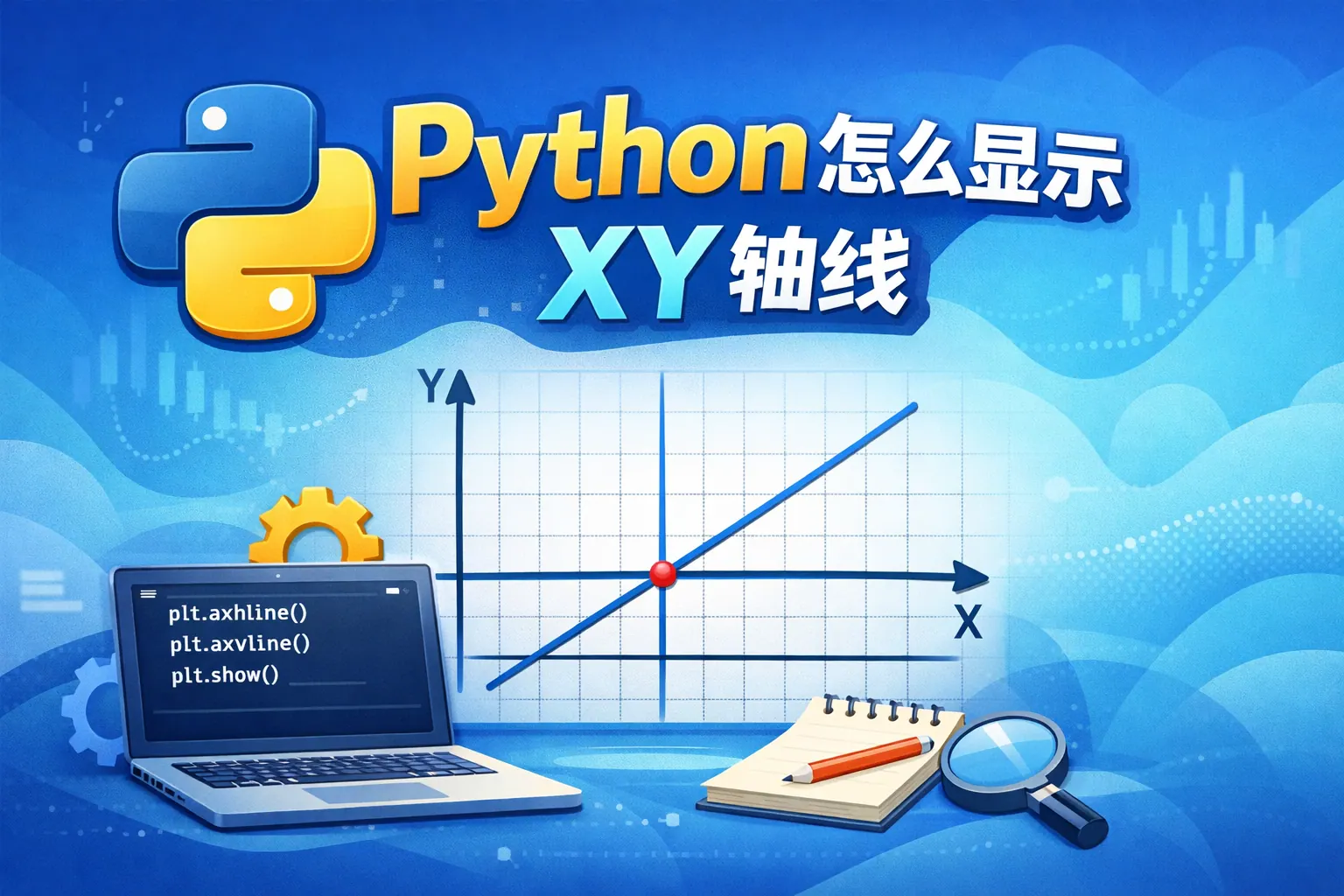 python怎么显示xy轴线