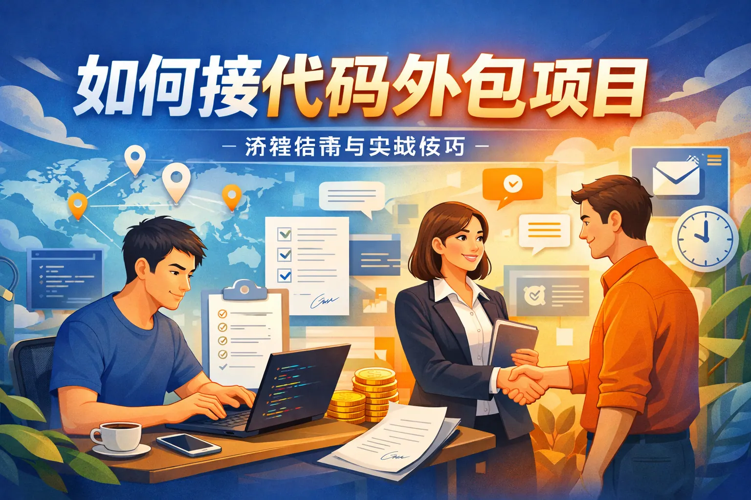 如何接代码外包项目