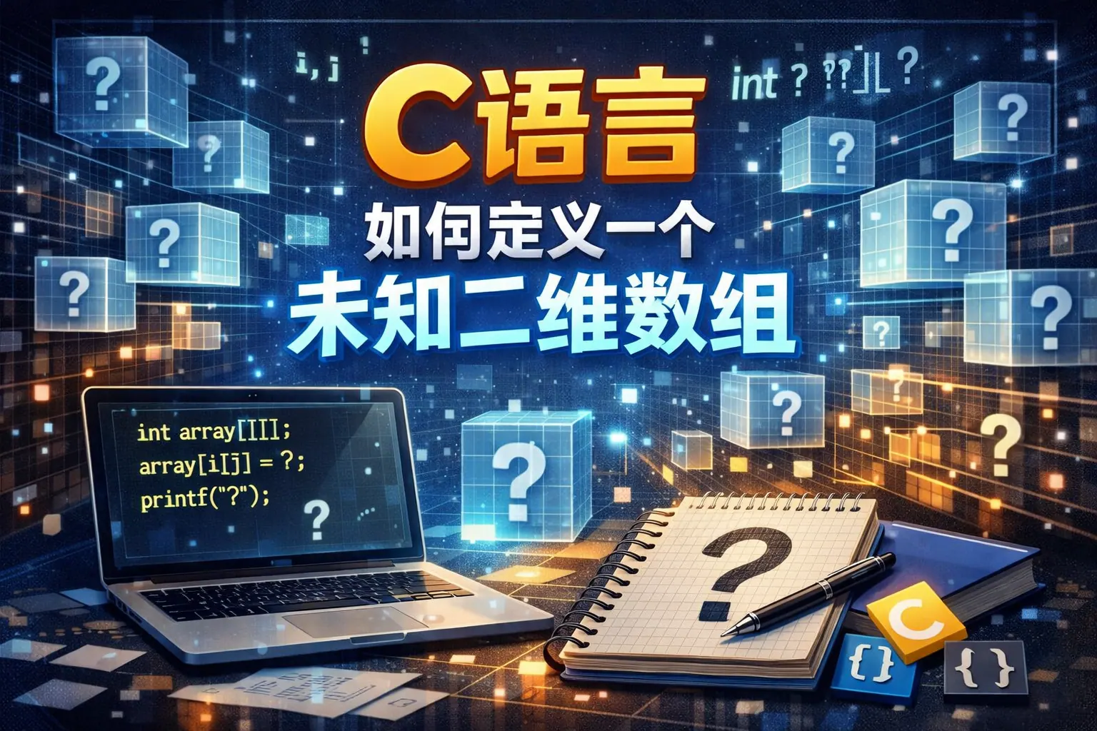 c语言如何定义一个未知二维数组