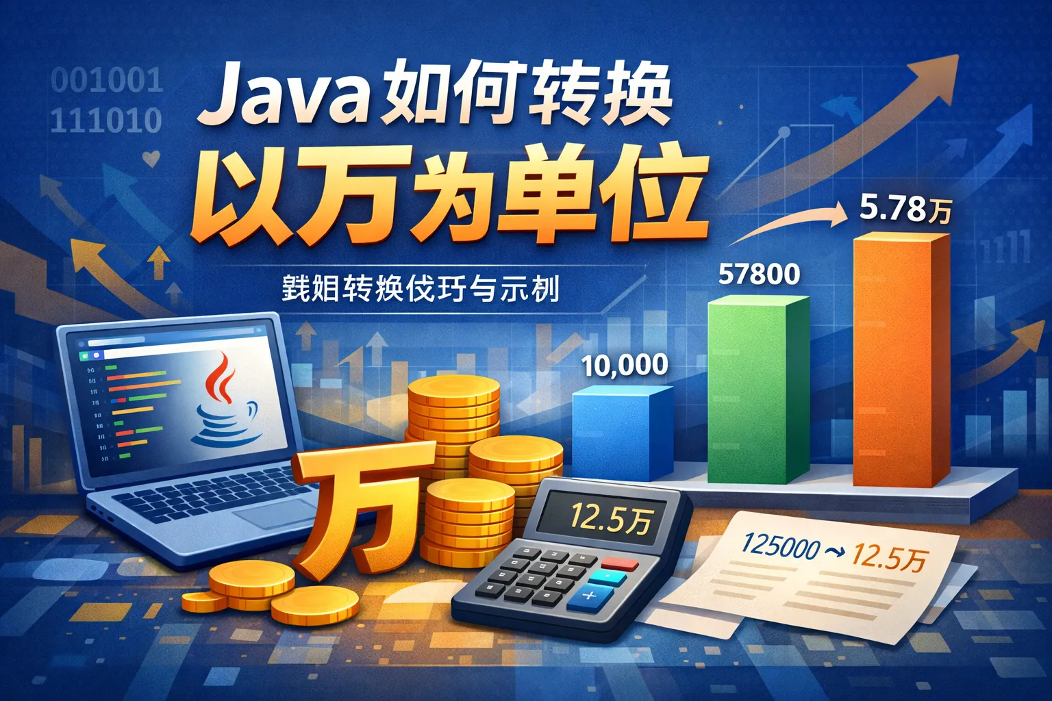 java如何转换以万为单位