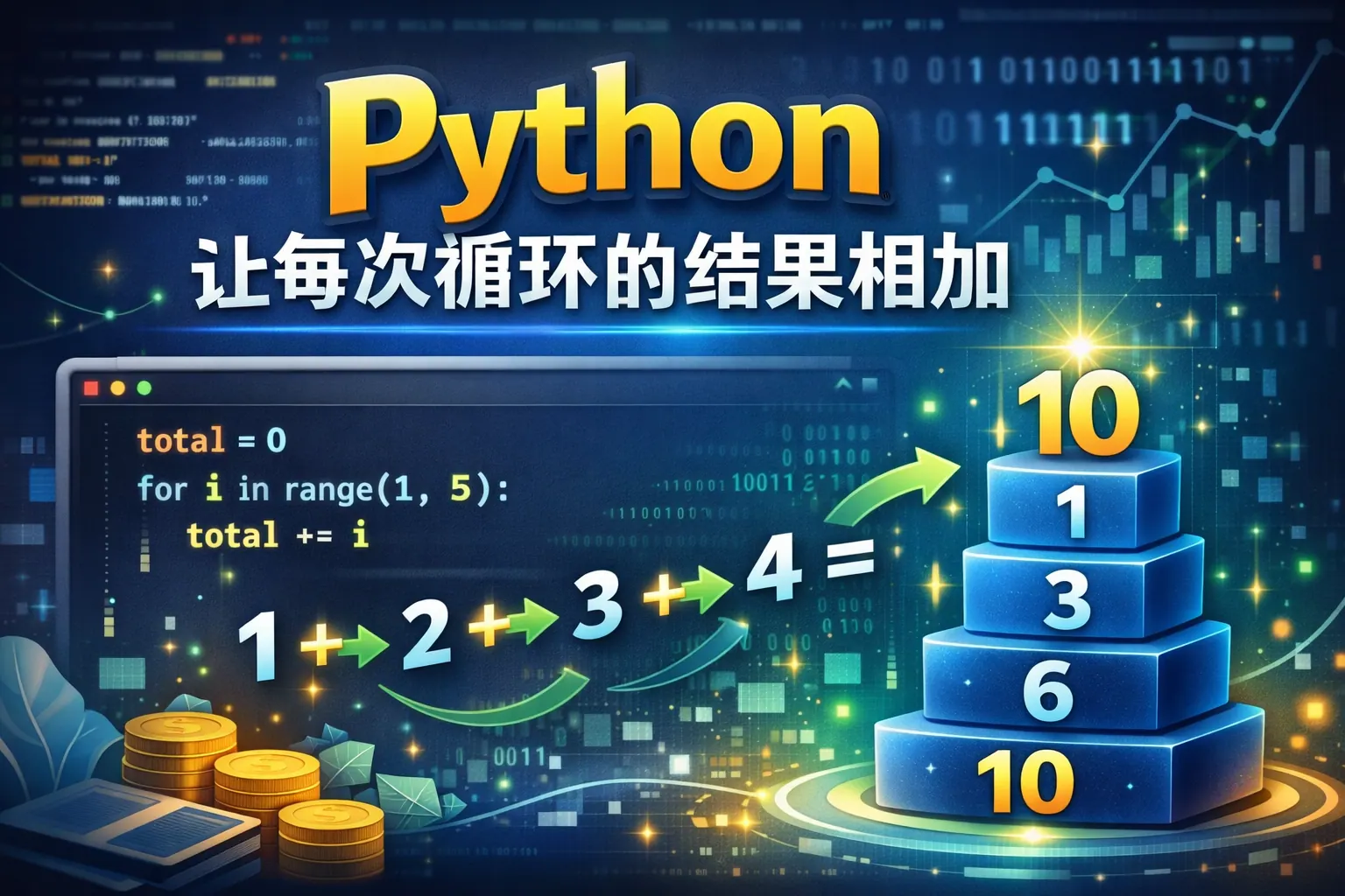 python让每次循环的结果相加